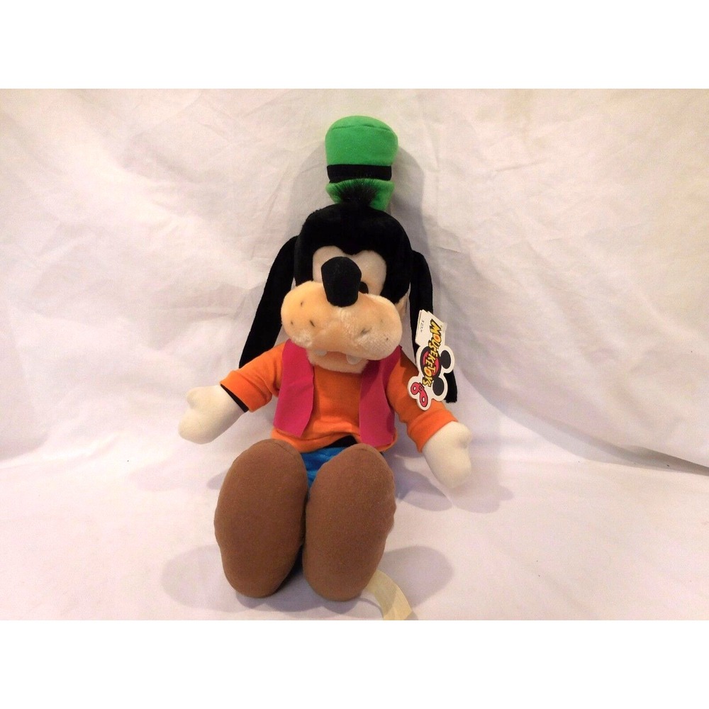 Disney Parks Goofy Plush Toy 19 Inches Red Shirt NWT